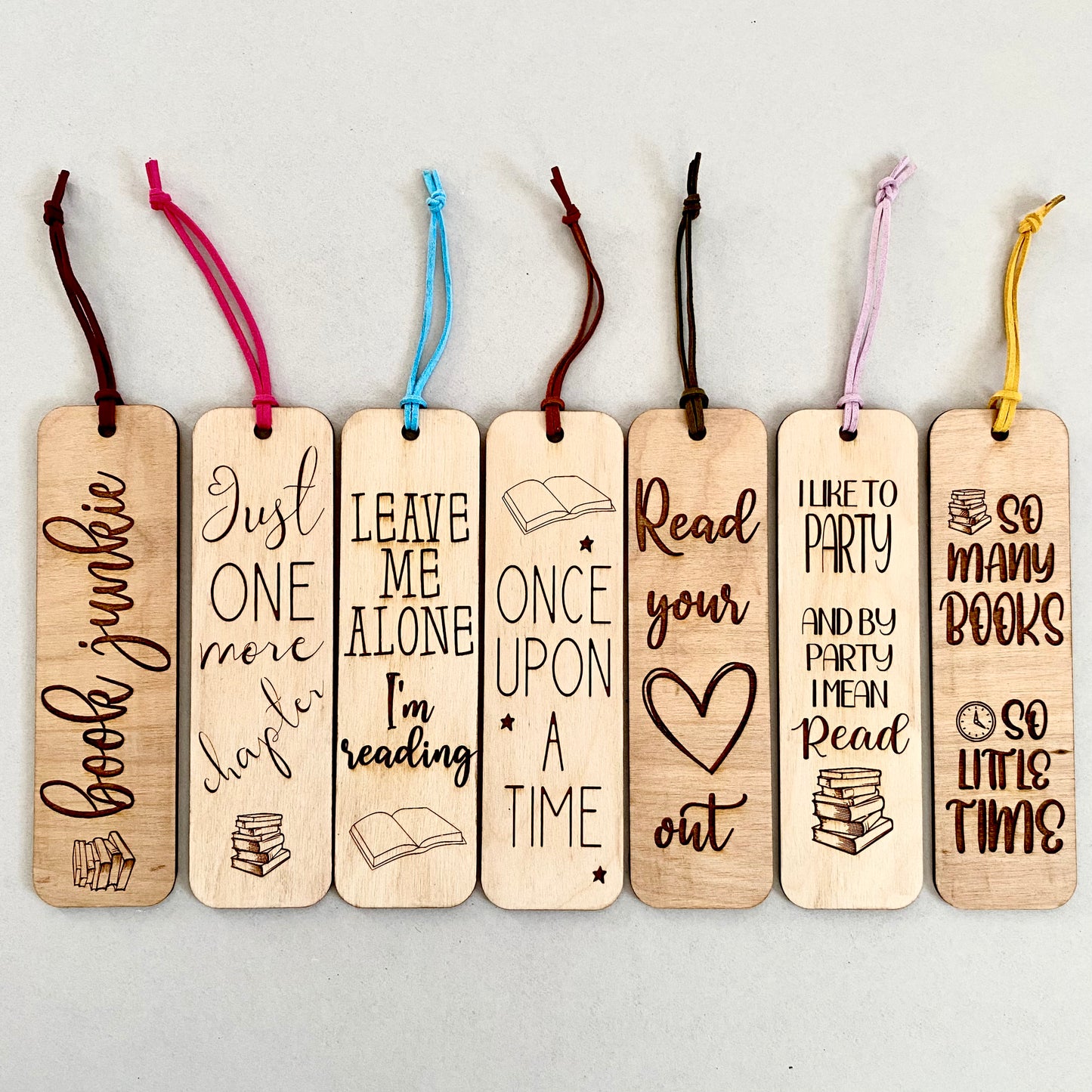 Engraved Wooden Bookmarks